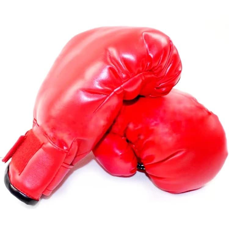 OYSTERBOY Adult Boxing Gloves, Punching Gloves, Professional Shockproof Faux Leather Sparring Training Glove Set Punching Bag Mitts for Muay Thai, MMA, Kickboxing, Men/Women - color: Red (Kids)