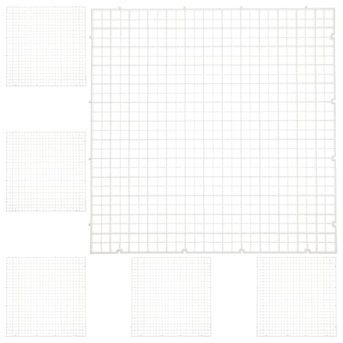 MERRYHAPY 6pcs Fish Tank Partition Boards Aquarium Filtering Plates 30x30cm White Pe Filter Grid Divider for Breeding Tanks and Aquarium Bottom Separation
