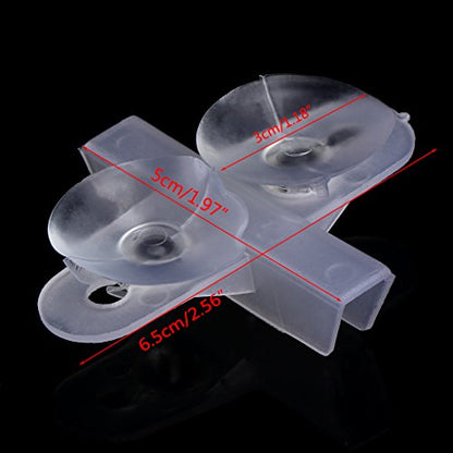 5 Pack Aquarium Isolation Plate Fish for Tank Divider Clip 1.2in Suction Cup Dividers Holder Bracket Plastic Sheet Holde Aquarium Heater Light Thermometers Gravel Sand Decorations