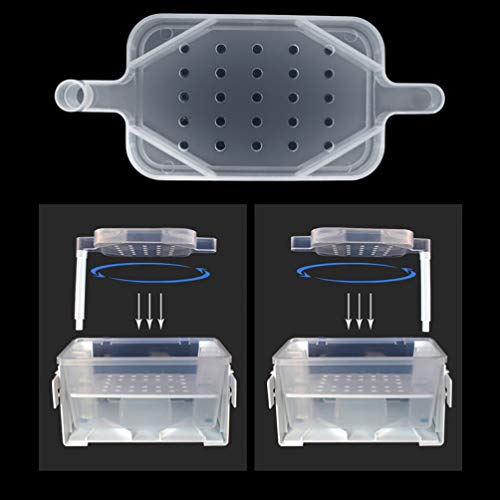 balacoo Fish Tank Waterfall Box Compact Filtration System for Clean Turtle Habitat Easy to Install Aquarium Accessory