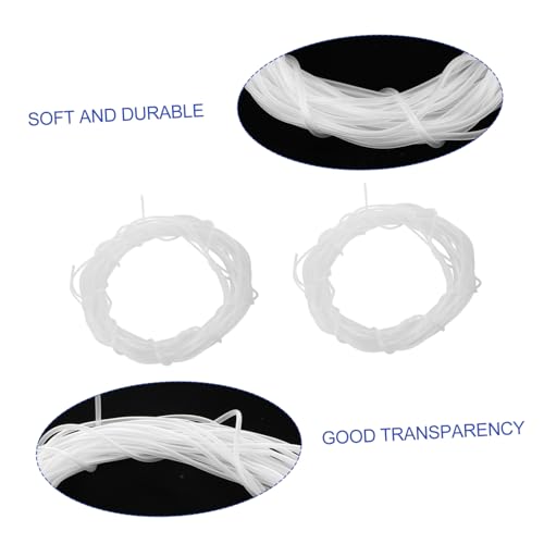UKCOCO 30m Fish Tubing Flexible Airline Hose for Aquariums and Hydroponics Transparent Hose for Oxygen Pumps and Accessories