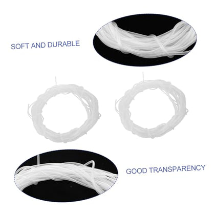 UKCOCO 30m Fish Tubing Flexible Airline Hose for Aquariums and Hydroponics Transparent Hose for Oxygen Pumps and Accessories