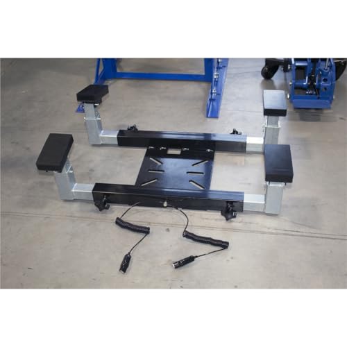 K Tool International XD63136 Fuel Tank to Transmission Jack Adapter Kit for Garages, Repair Shops, and DIY, Universal Connector Plate, 40 Gallon Capacity, Pads, Ground Wire, (4) 3" x 5.5" Foam Support