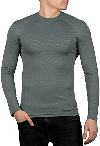 281Z Mens Military Moisture Wicking Base Layer Shirt - Tactical Training Army Professional - Polartec Delta - Odor Resist - color: Foliage Green, size: Medium