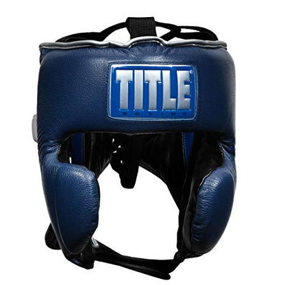 TITLE Royalty Leather Training - Boxing MMA Headgear, Muay Thai - size: Standard