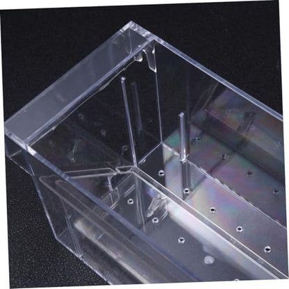 jojofuny Aquarium Breeding Tank Fish Isolation Box Acrylic Fish Hatching Incubator for Guppy and Betta Suitable for Home and Tank Breeders