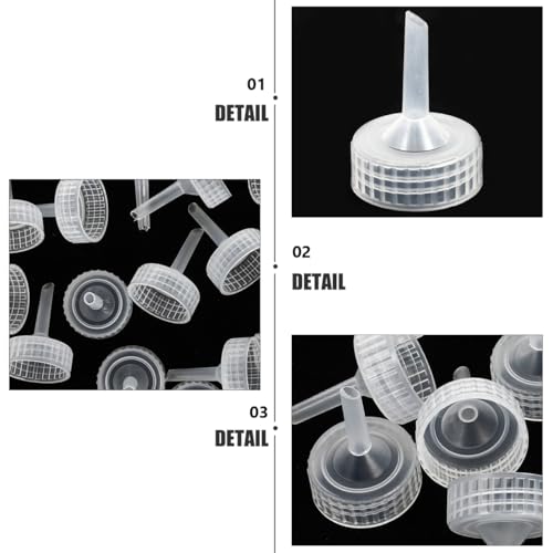FOMIYES 20 Pcs Brine Shrimp Incubator Bottle Caps Aquarium Hatchery Kit for DIY Shrimp Egg Hatching