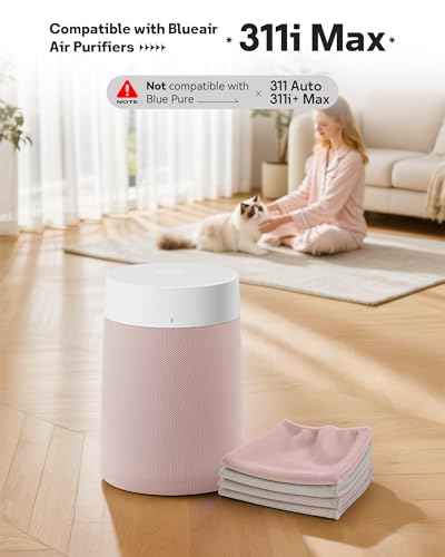 311i Max Pre-Filter Replacement filter for BLUEAIR Blue Pure 311i Max Air Purifier, Washable Fabric, 4 Pack
