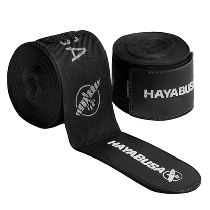 Hayabusa Deluxe Boxing Hand Wraps - 180in - color: Black, size: 180"