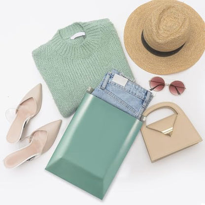 Metronic Poly Mailers 14.5X19 1000 Pack, Strong Adhesive Shipping Bags for Clothing, Waterproof and Tear-Proof Shipping Envelopes, Packaging Bags Mailers Poly Bags in Grayed Jade Green - color: Grayed Jade Green, size: 14.5x19 1000PC