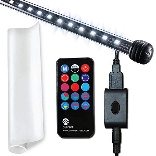 CURRENT USA 48" Serene Aquarium LED Background Light Kit | Fish Tank Lighting Backdrop Decoration Black 3D 40, 55, 75, 90 Gallon Tank (3153)
