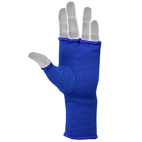MRX Muay Thai Boxing Inner Gloves Protective Hand Wrap - color: Blue, size: X-Large