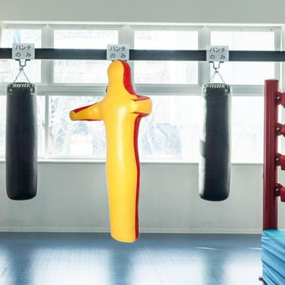 Grappling Dummy Wrestling Dummy Unfilled Jiu Punching Bag Throwing Judo Dummy Bag for Kickboxing Judo Karate - color: Yellow 140cm