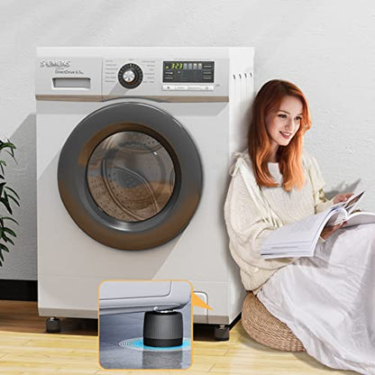 Anti Vibration Pads for Washing Machine, Adjustable Anti-Slip Washer Rubber Isolation Pads, Universal Furniture Pads 4 Packs