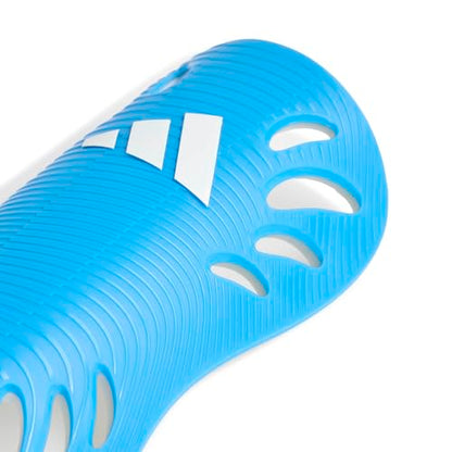 adidas Unisex Adiflex Soccer Shin Guards - color: Lucid Ray Blue/White, size: Small