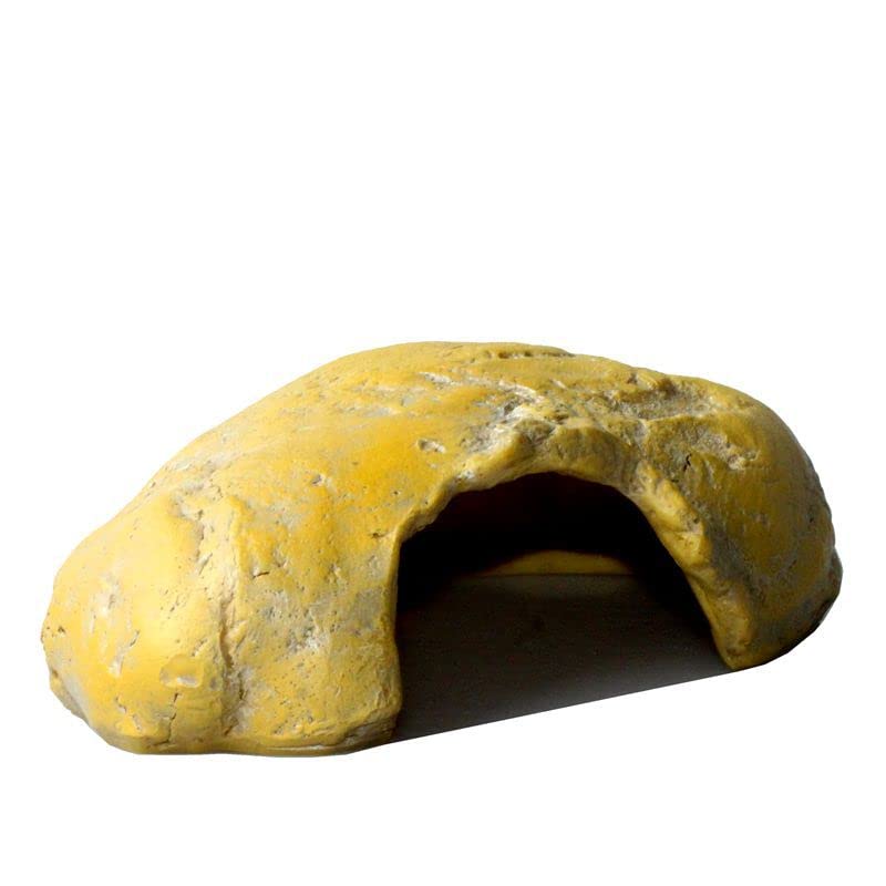 Reptile Hideout Hole, Yellowstone Aquarium Decoration, Fish Tank Landscape for Aquatic Pets and Reptiles, Aquarium Decoration Decorations, Aquarium Accessories 6.29x4.33x1.96in