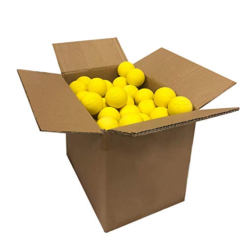 Velocity Lacrosse Balls - 60 and 120 Packs - for Practice, Official NFHS and College Approved Size - color: Yellow, size: 120 Balls, style: Practice Ball