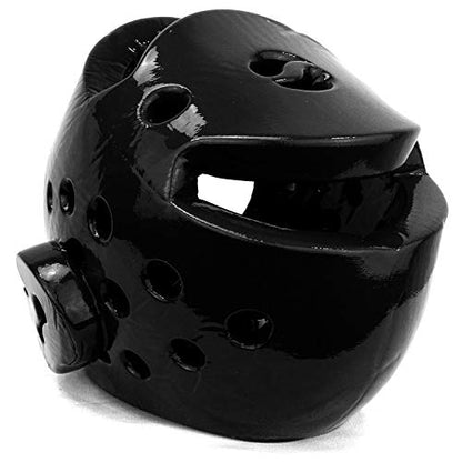 AAMA Taekwondo and Karate Sparring Foam Head Guard - color: BLACK, size: XX-Large