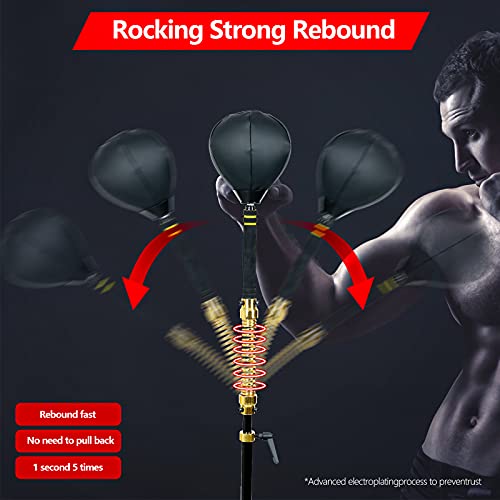 INNOLIFE Boxing Reflex Bag Speed Training Punching Bag with Stable Base