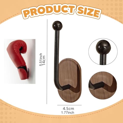 Qianly Wall-Mounted Boxing Glove Rack, Wall-Mounted Storage Rack for Hanging and, Vertical Rack, Stand
