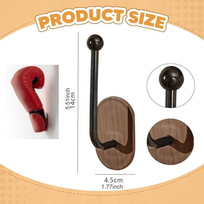 Qianly Wall-Mounted Boxing Glove Rack, Wall-Mounted Storage Rack for Hanging and, Vertical Rack, Stand
