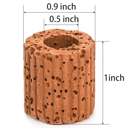 50 Pcs Aquatic Water Plant Fixed Rings, Ceramic Aquarium Plant Holder Weights Aquarium Landscape Cultivation Fixed Cup Pottery Plants Pot Gravity Ring for Fish Tank Accessories