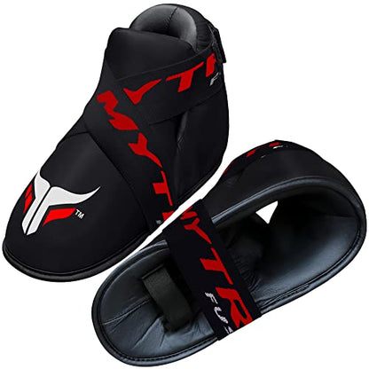 Mytra Fusion Semi Contact Boots – Kickboxing Boots and Foot Pads for Sparring, MMA, Muay Thai, Karate, Training, Fighting and Martial Arts - size: Small