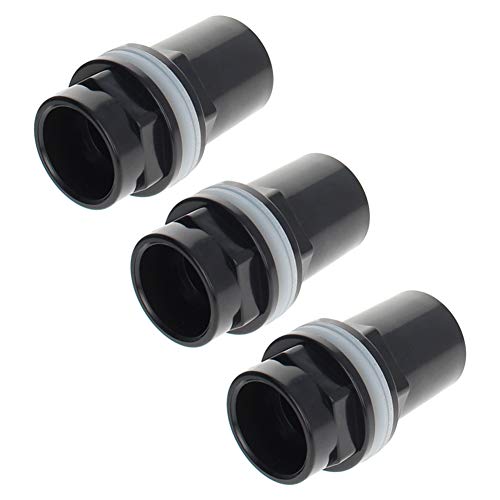 MroMax 32mm/1.26" ID PVC Aquarium Water Pipe Connector Joint Straight Tubes Hose Connector Fish Tanks Accessories 3pcs - size: 3pcs 32mm