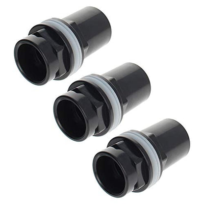 MroMax 32mm/1.26" ID PVC Aquarium Water Pipe Connector Joint Straight Tubes Hose Connector Fish Tanks Accessories 3pcs - size: 3pcs 32mm