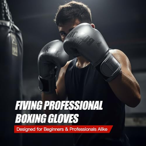 Boxing Gloves with Hand Wraps - color: Black, size: 12oz