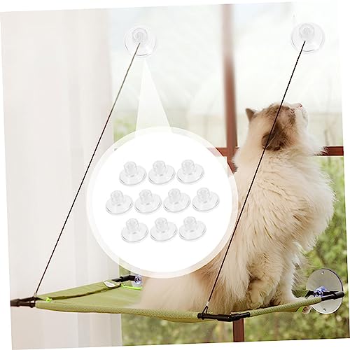 Zerodeko 10Pcs Threaded Screw Nut Pull Suction Cups for Aquariums Incubators and Home Use High Transparency Easy Install and Remove Multi Purpose Fixing Accessories for Fish Tanks and Decor