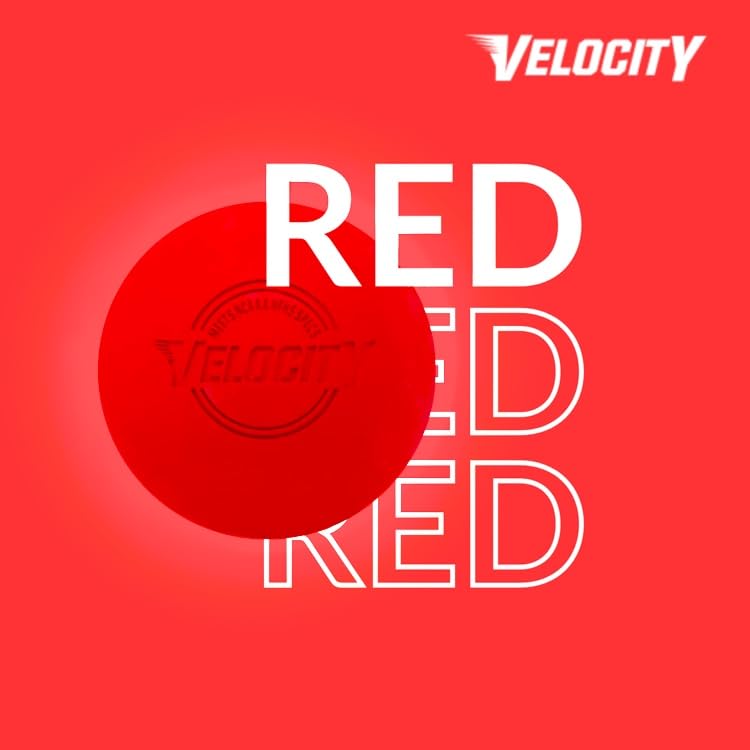 Velocity Lacrosse Balls - 1, 2, 3, 6, 12, 18, 24, 36, 60 and 120 Packs - for Practice, Official NFHS and College Approved Size - color: Red, size: 1 Ball, style: Practice Ball