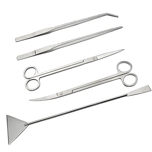 Stainless Steel Aquarium Tank Aquatic Plant Tools Sets (5 in 1)