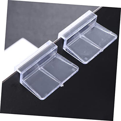 10pcs Acrylic Fish Tank Cover Holder Bracket Practical Aquarium Support for Tanks Safe for Aquatic Pets Easy Installation