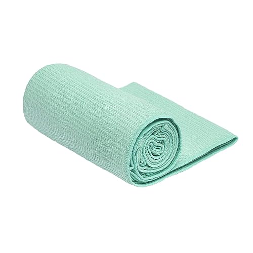 Hot Yoga Towel - Mat-Sized, Microfiber, Super Absorbent, Anti-Slip, Injury Free, 24" x 72" - Best Bikram Yoga Towel - Exercise, Fitness, Pilates Gear - color: Jade Green