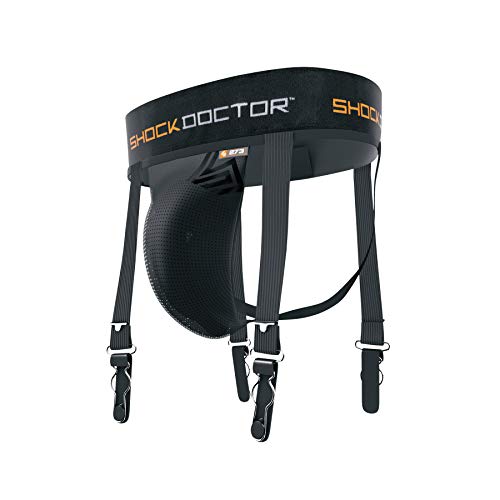 Shock Doctor Hockey Garter Supporter Jock Strap with Cup Pocket (Cup Not Included) - size: X-Large