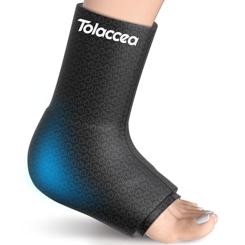 Ankle Ice Pack Wrap PRO, Reusable Gel Foot Ice Pack for Cold Therapy | Heel Foot Ice Pack, Targeted Ankle ColdFocus Cooling, Stays Flexible Frozen, Hot&Cold Therapy, Easy Wear - size: Lx1, style: Pro