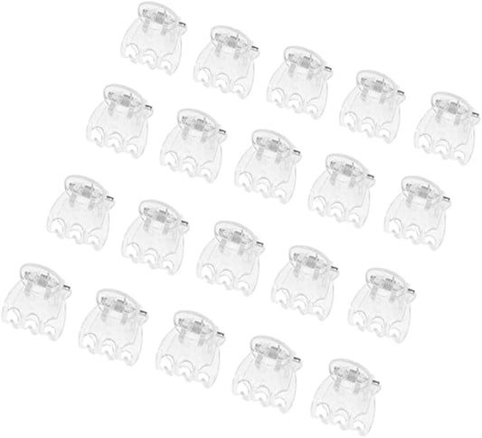 50 Pcs Plant Orchid Clips Flowers Support Clear Fixer for Garden Vine Stem Plants Climbing Clasp Transparent 6 Claws Orchid Clips Plastic Butterfly Plant Support Structures,Plant Support Garden Stakes