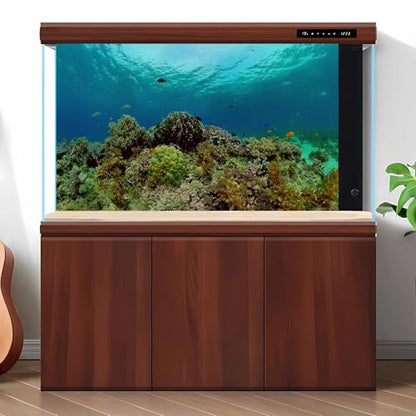 Under The Sea Aquarium Background Underwater Tropical Fish Coral Reef Terrarium Backgrounds Ocean World Theme Fish Tank Background Blue Sea Fish Tank Backdrop Coral Tank Decorations Vinyl 72x24in