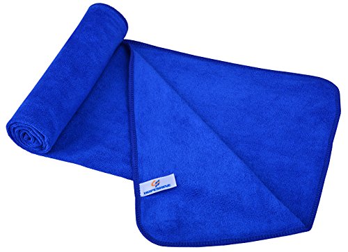 HOPESHINE Gyms Towels for Men & Women Microfiber Exercise Fitness Home Absorbent Sweat Yoga Towels Sports Towels Soft Fast Drying 16inch x32inch 3-Pack - color: 3-pack Grey+dark Blue+navy Blue