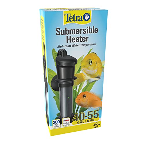 Tetra Submersible Heater with Electronic Thermostat, 200-Watt (Pack of 2) - size: 40-55 Gallon (Pack of 2)