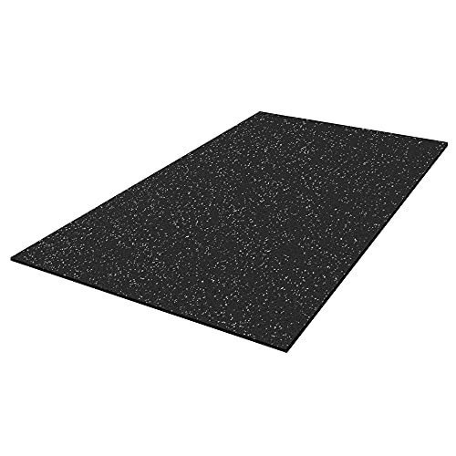 IncStores 4'x6' Premium Mat - Vulcanized Rubber Exercise Mat, High Density Floor Mats for Gym Flooring, Home Gym, and Horse Stall Mat - color: Grey, size: 3/8" Thick - 5 Mats