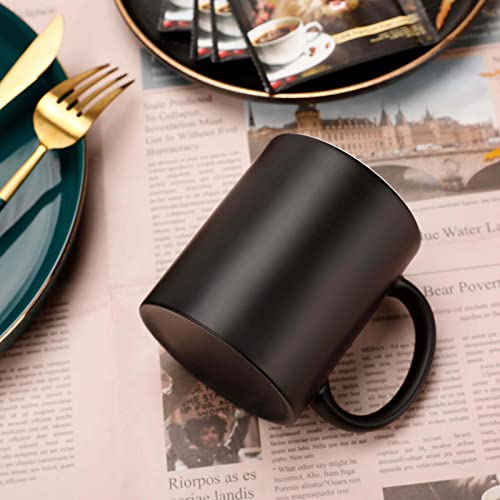Palm Trees Fishing Boat Color Changing Mug Heat Changing Mug Ceramic Mug Heat Reactive Black Mug Tea Cup Message Appears As It Heats Birthday Holiday Gift for Family Friend