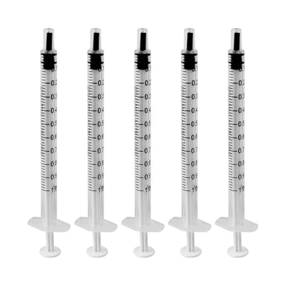 15 Pcs Syringes Without Needle, 1ml Plastic Syringe Syringe for Liquid, for Science Lab, Feed Pets, No Needle, Individually Packaged - size: 1ML-15Pcs