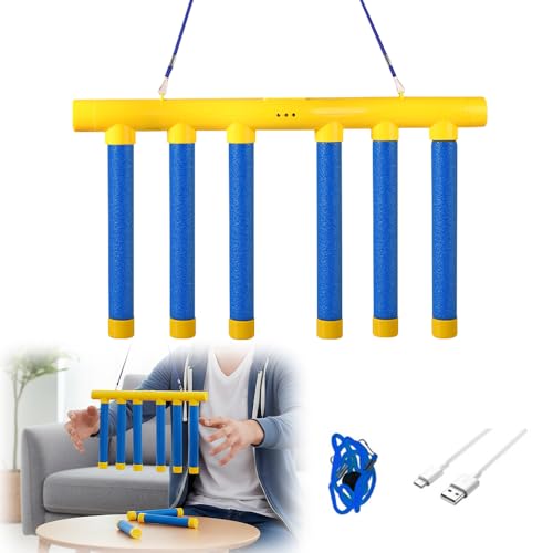 Reflective Drop Stick Challenge Game, 2026 New Hand Eye Coordination Reflex Training Toy, 3 Adjustable Speed Modes, Catching Sticks Game for All Ages (Yellow) - color: Yellow