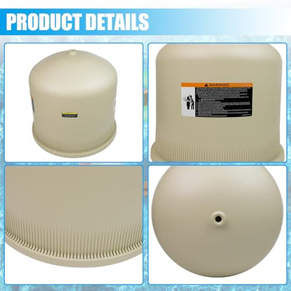 Pool Filter Almond Lid Assembly Compatible with pentair 178581, for Clean & Clear Plus 420 CCP420 160301 and Quad D.E. 80 Pool and Spa Cartridge Filters, Pool Filter Housing Cover Tank Top Lid, 21 In