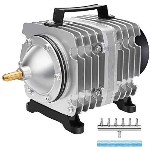 AquaMiracle Aquarium Air Pump Commercial Air Pump with Aluminum Housing, 600/1000/1200/1750GPH Fish Tank Bubbler Pond Aerator for Aquariums, Ponds, Hydroponics - style: 35W-1000GPH