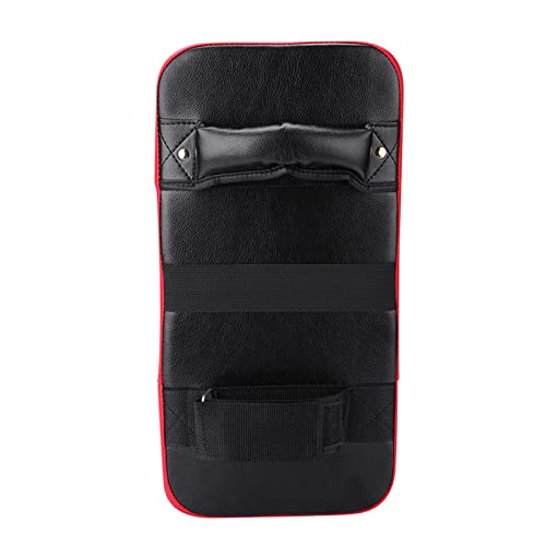 Adjustable Training Punching Mitts, Curved Focus Pad Set for Muay Thai, Boxing, MMA. Kick with Foot Target Karate, Taekwondo Sparring Gear and Gloves Martial Arts Home Gym (RED)