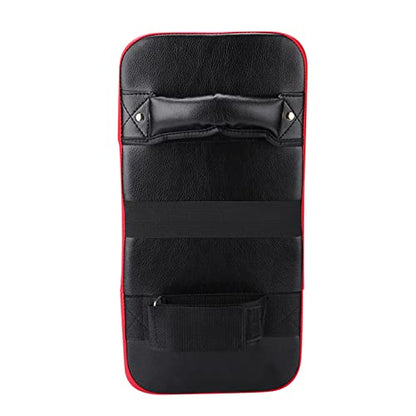 Adjustable Training Punching Mitts, Curved Focus Pad Set for Muay Thai, Boxing, MMA. Kick with Foot Target Karate, Taekwondo Sparring Gear and Gloves Martial Arts Home Gym (RED)