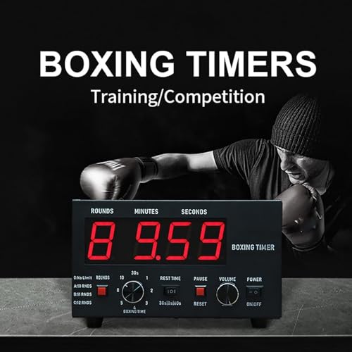 Boxing Interval Timer, Gym Timer Gym Clock, Interval Timer, Workout Timer, Gym Clock Timer, Interval Timer for Muay Thai, MMA, Kickboxing, Boxing, Martial Arts,Blue - color: Blue